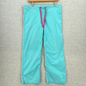 Med Couture Scrub Pants Womens Extra Small Teal Blue Bottoms Nursing Healthcare